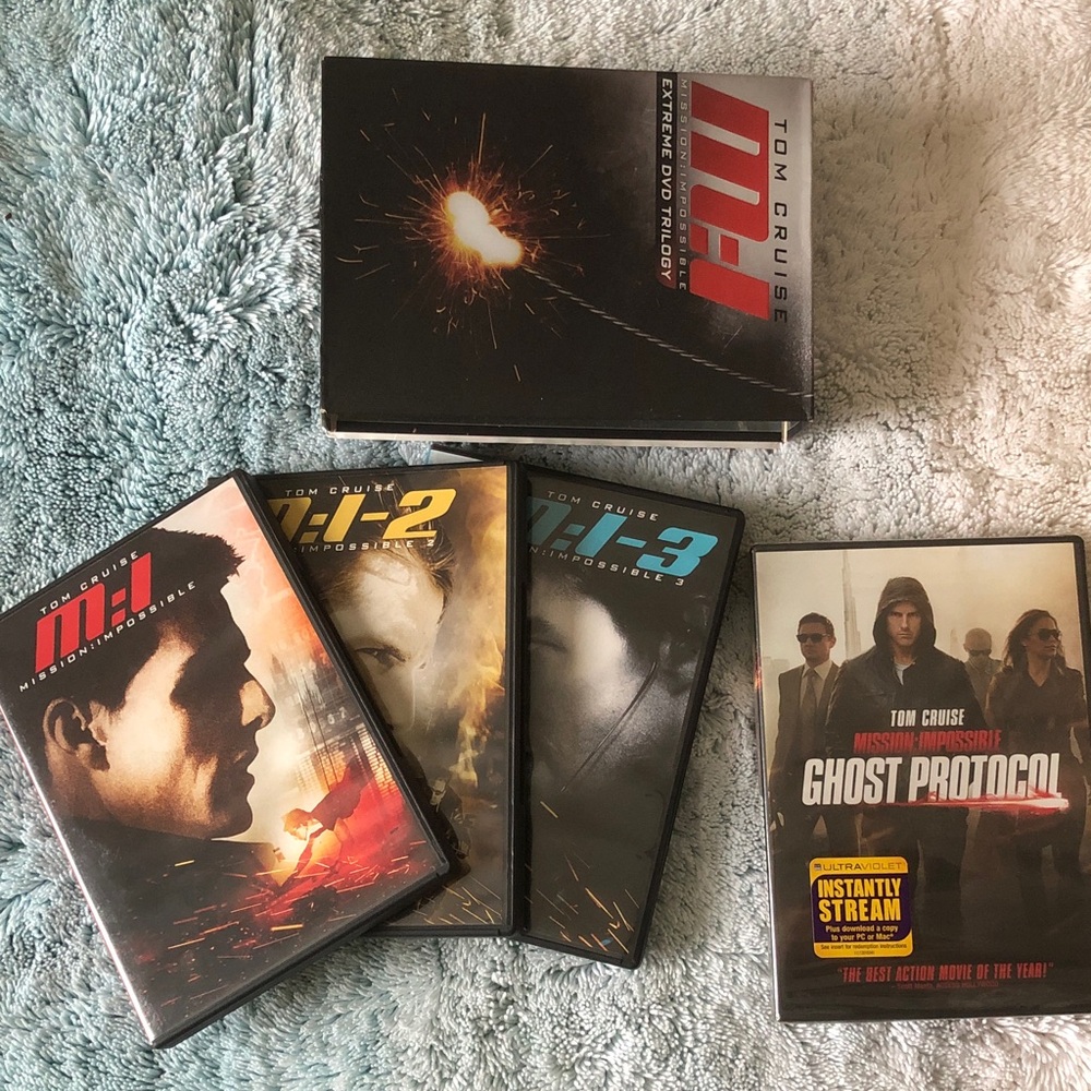 Mission: Impossible - DVD Collection  1,2,3 (open) & Ghost Protocol (sealed)